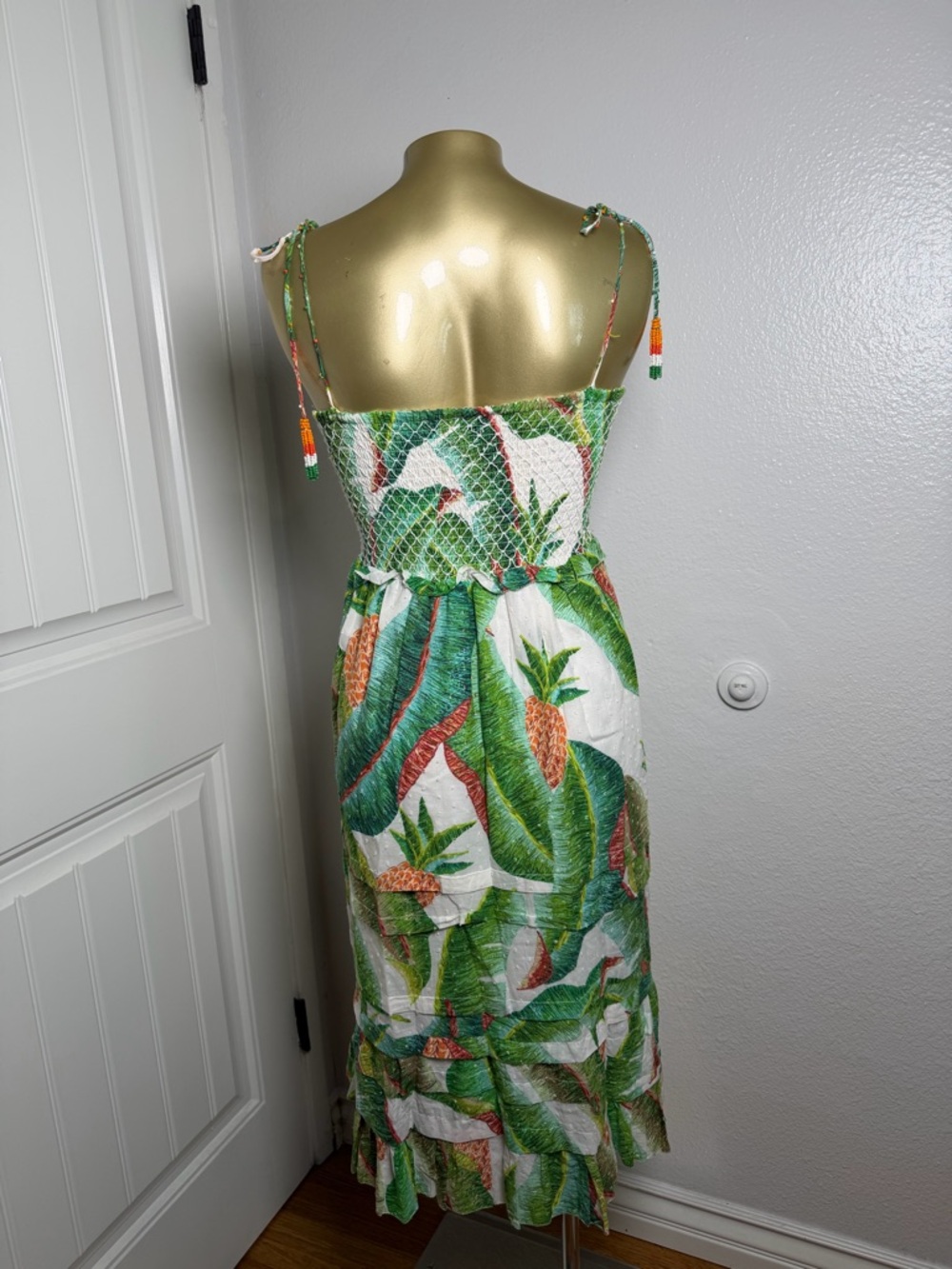Farm Rio Forest Palm Midi Dress XS - Picture 6 of 11